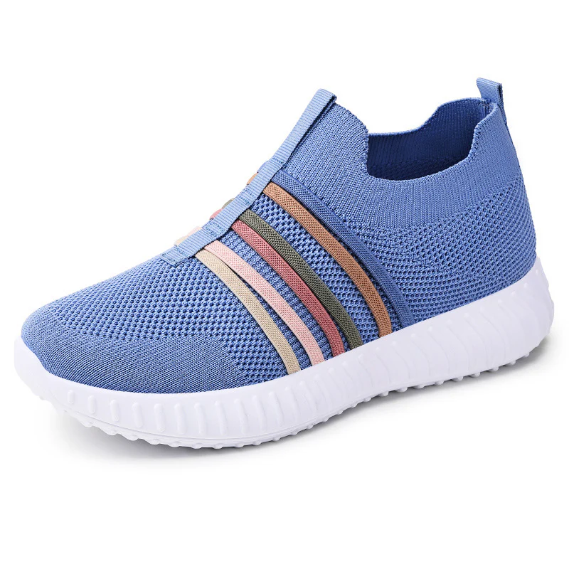 Damen Sportliche Slip-On Sneakers mit elastischem Obermaterial und rutschfester Sohle Heidi Mode - Image 11