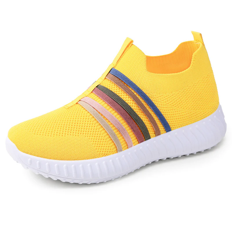Damen Sportliche Slip-On Sneakers mit elastischem Obermaterial und rutschfester Sohle Heidi Mode - Image 5