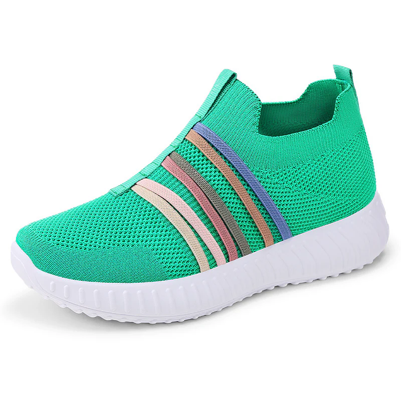 Damen Sportliche Slip-On Sneakers mit elastischem Obermaterial und rutschfester Sohle Heidi Mode - Image 7