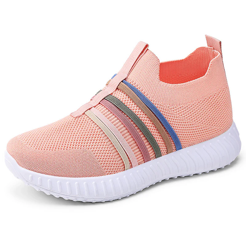 Damen Sportliche Slip-On Sneakers mit elastischem Obermaterial und rutschfester Sohle Heidi Mode - Image 8