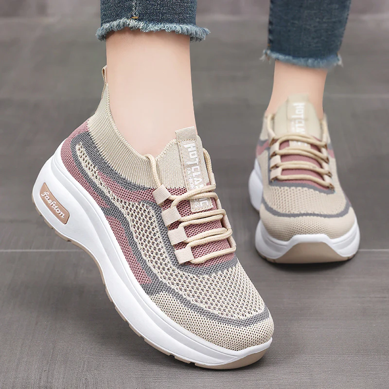 Damen Sportliche Slip-On Sneakers mit ergonomischer Dämpfungstechnologie Heidi Mode - Image 2