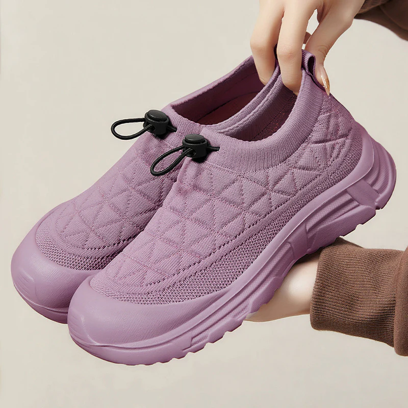 Damen Sportliche Slip-On Sneakers mit flexiblem Strickoberteil Heidi Mode - Image 2