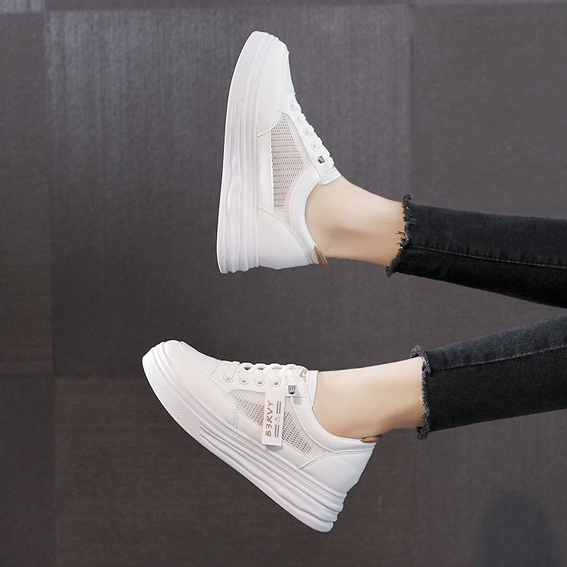 Damen sportliche Sneaker aus atmungsaktivem Material mit bequemer Dämpfung Heidi Mode - Image 3