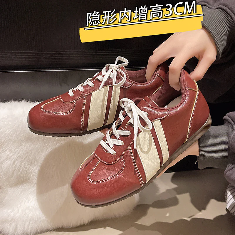 Damen Sportliche Sneaker aus hochwertigem Leder mit ergonomischer Sohle Heidi Mode - Image 3