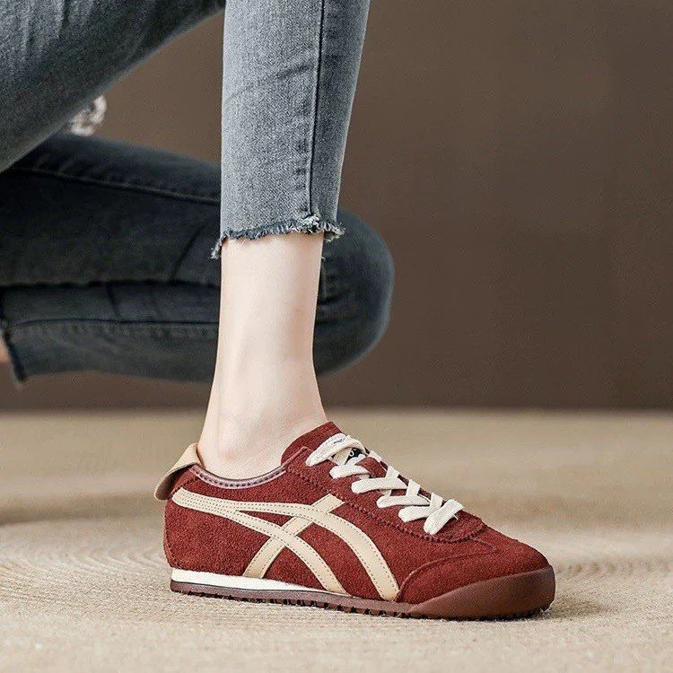 Damen Sportliche Sneaker aus hochwertigem Veloursleder mit sicherem Halt und bequemer Dämpfung Heidi Mode - Image 3