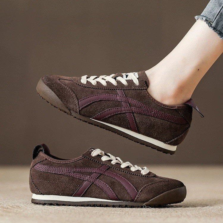 Damen Sportliche Sneaker aus hochwertigem Veloursleder mit sicherem Halt und bequemer Dämpfung Heidi Mode - Image 7