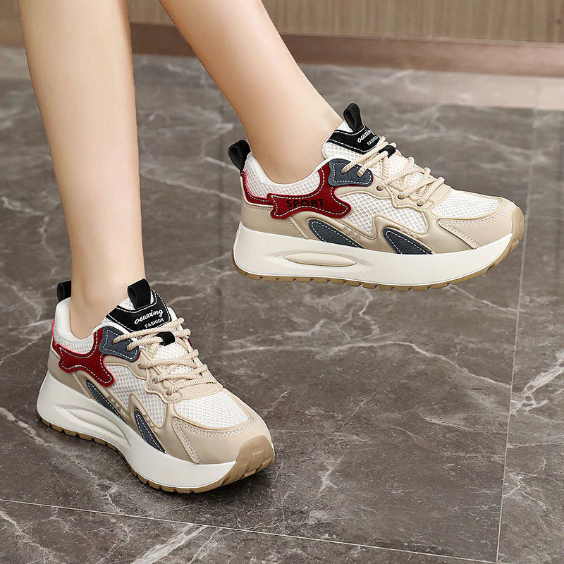 Damen Sportliche Sneaker mit atmungsaktivem Mesh-Obermaterial und dämpfender Laufsohle Heidi Mode - Image 3
