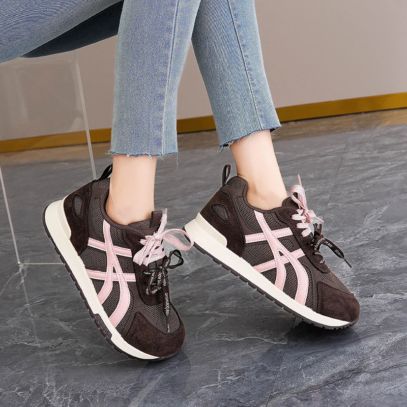 Damen Sportliche Sneaker mit atmungsaktivem Mesh-Obermaterial und dämpfender Sohle Heidi Mode - Image 3