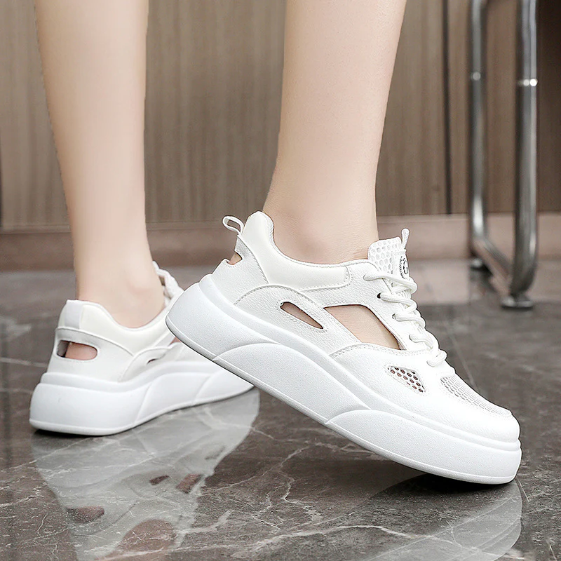 Damen Sportliche Sneaker mit atmungsaktivem Mesh-Obermaterial und dämpfender Sohle Heidi Mode - Image 3