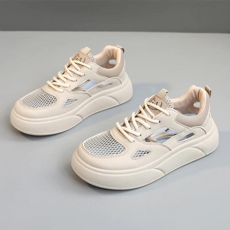 Damen Sportliche Sneaker mit atmungsaktivem Mesh-Obermaterial und dämpfender Sohle Heidi Mode - Image 7
