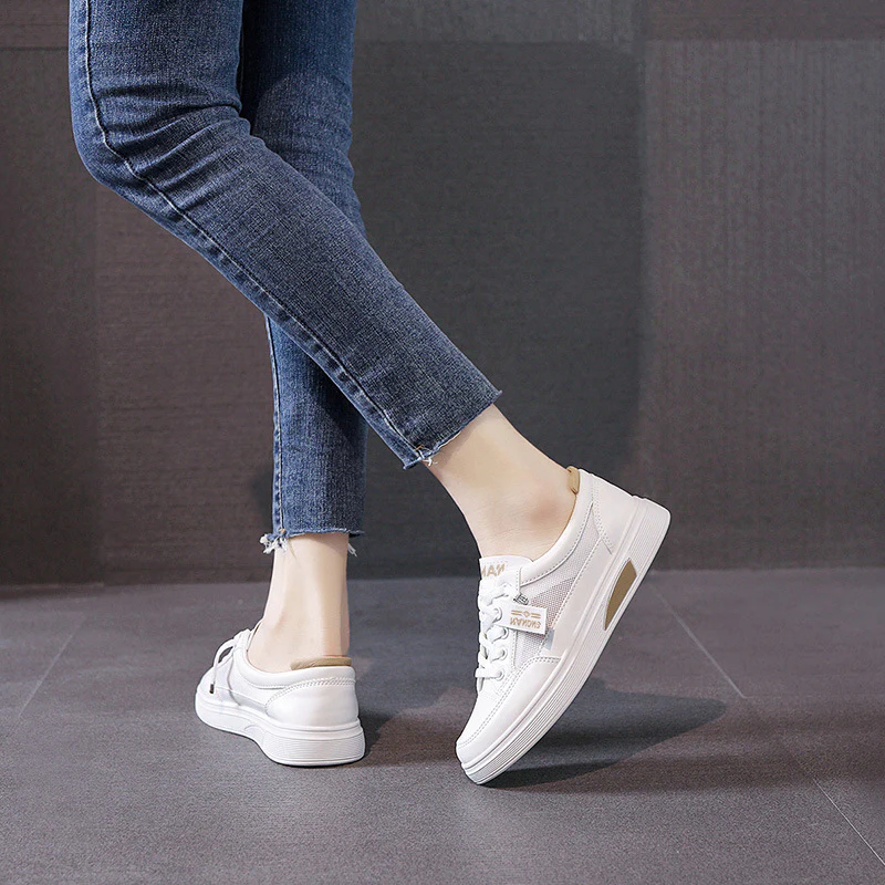 Damen Sportliche Sneaker mit atmungsaktivem Mesh und modischen Akzenten Heidi Mode - Image 3