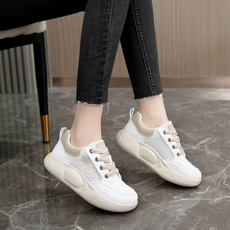 Damen sportliche Sneaker mit atmungsaktivem Obermaterial und bequemer Dämpfung Heidi Mode - Image 4