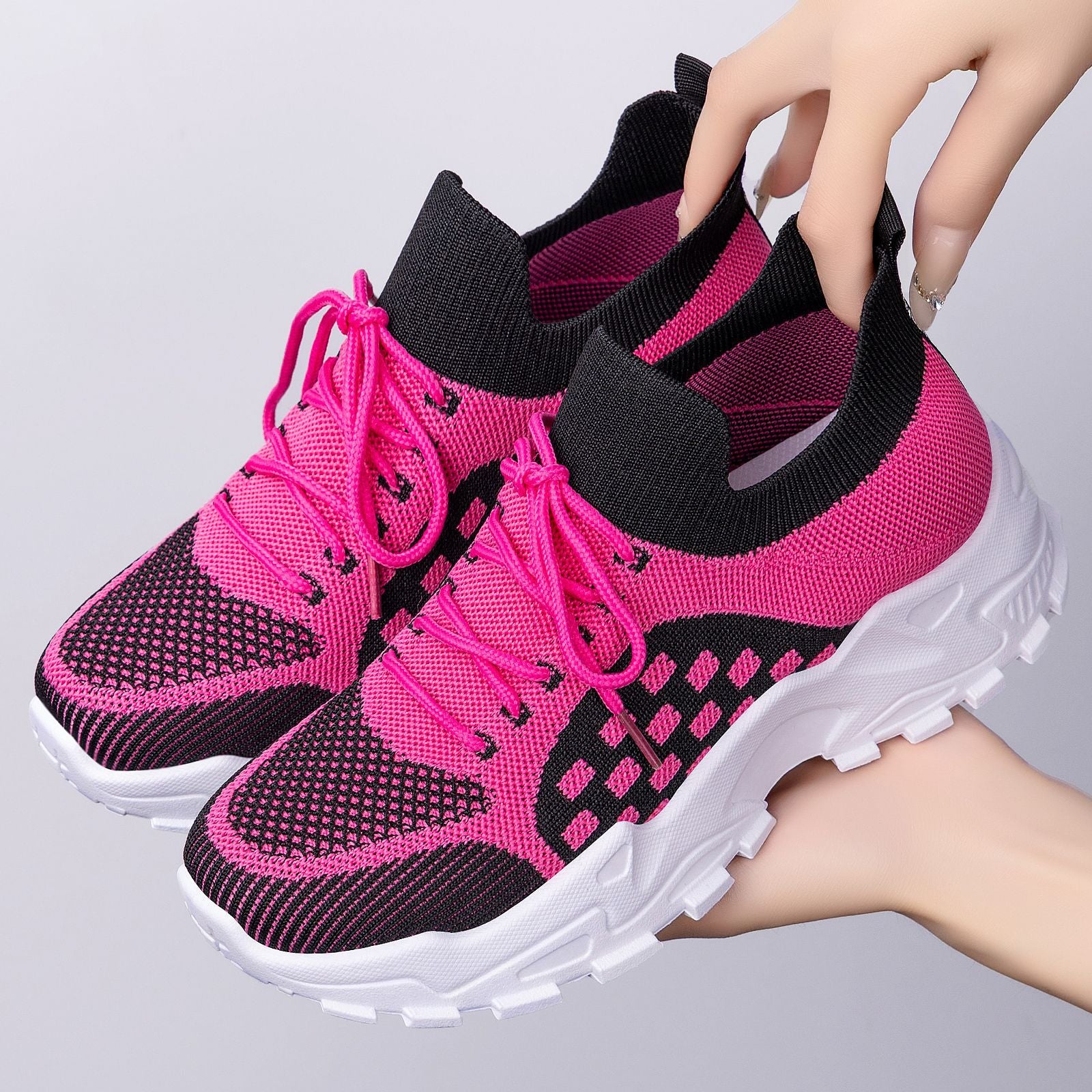 Damen Sportliche Sneaker mit atmungsaktivem und elastischem Obermaterial Heidi Mode - Image 2