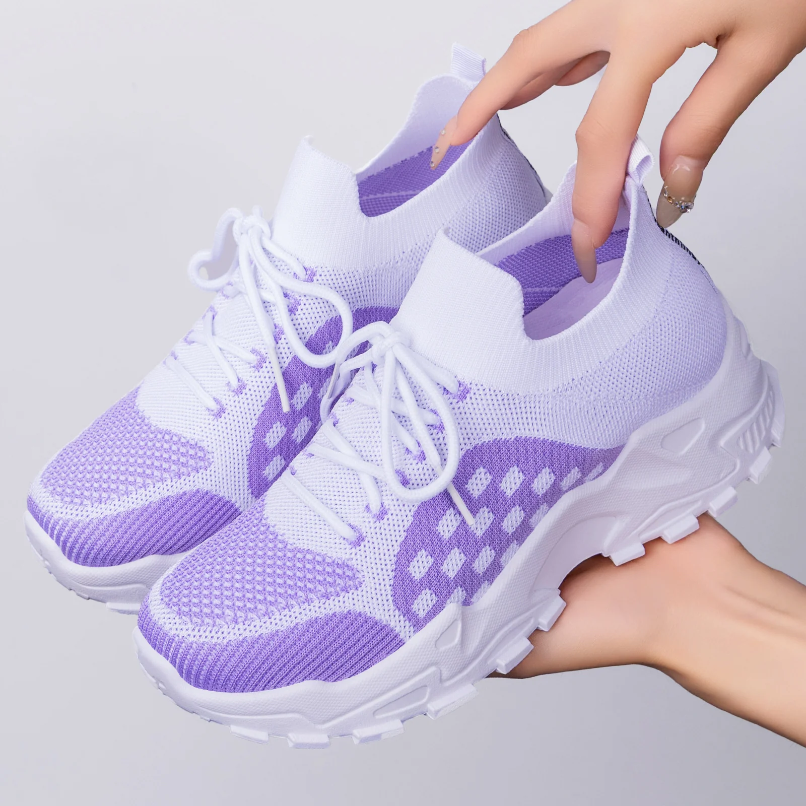 Damen Sportliche Sneaker mit atmungsaktivem und elastischem Obermaterial Heidi Mode - Image 3