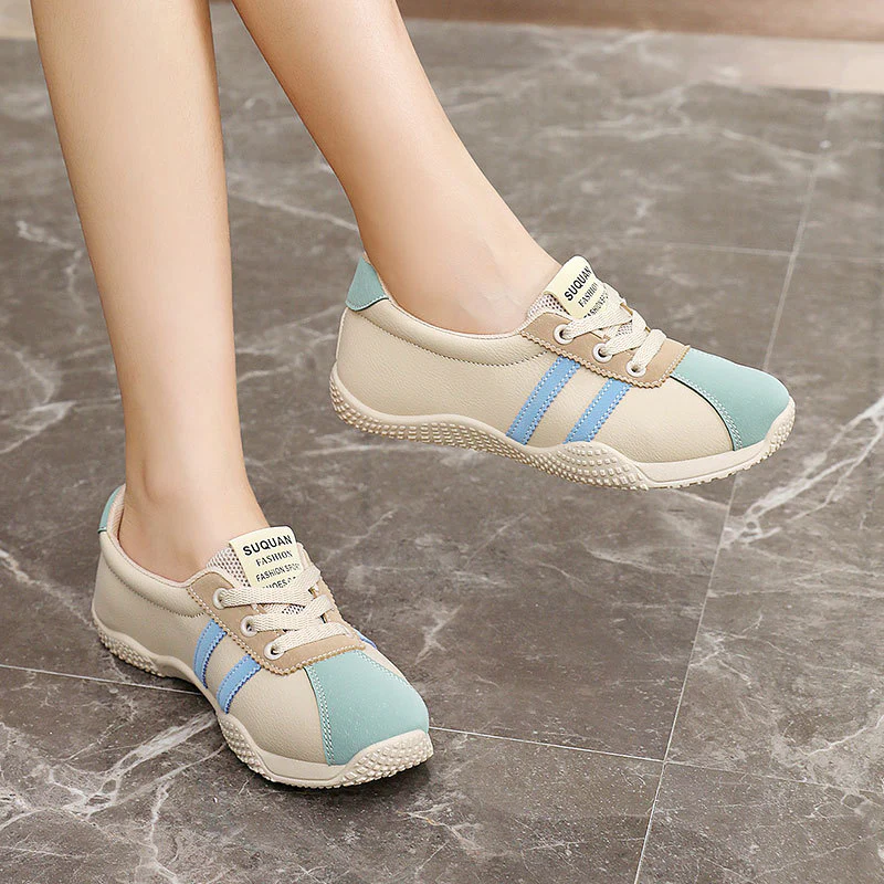 Damen sportliche Sneaker mit atmungsaktiven Mesh-Einsätzen und rutschfester Sohle Heidi Mode - Image 3