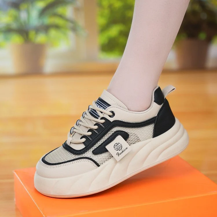 Damen Sportliche Sneaker mit atmungsaktiver Mesh-Oberfläche und dämpfendem Sohlenprofil Heidi Mode - Image 3