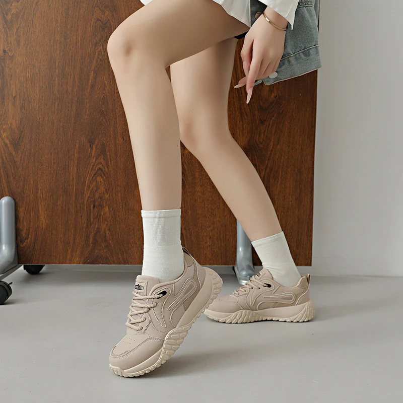 Damen Sportliche Sneaker mit atmungsaktiver Mesh-Oberfläche und dämpfender Laufsohle Heidi Mode - Image 3