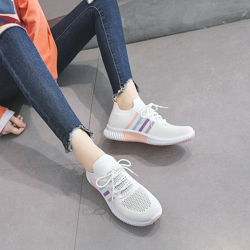 Damen Sportliche Sneaker mit atmungsaktiver Mesh-Oberfläche und dämpfender Laufsohle Heidi Mode - Image 3