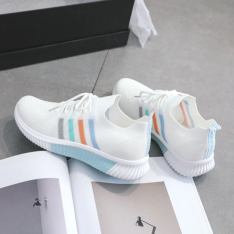 Damen Sportliche Sneaker mit atmungsaktiver Mesh-Oberfläche und dämpfender Laufsohle Heidi Mode - Image 8