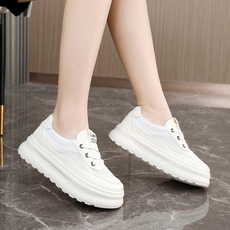 Damen Sportliche Sneaker mit atmungsaktiver Mesh-Oberfläche und dämpfender Sohle Heidi Mode - Image 3