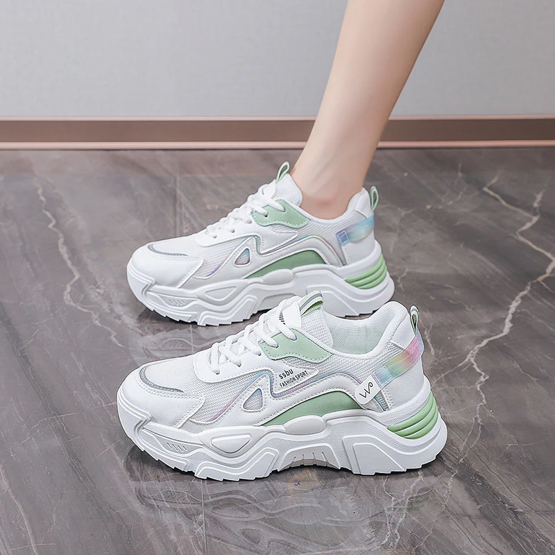 Damen Sportliche Sneaker mit atmungsaktiver Mesh-Oberfläche und ergonomischer Dämpfung Heidi Mode - Image 3
