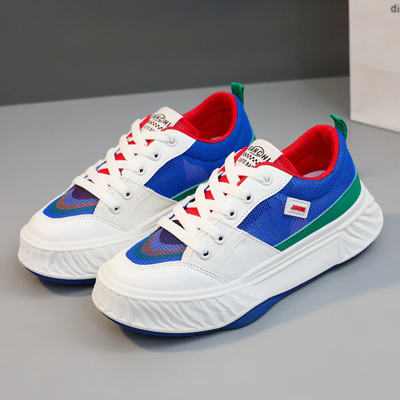 Damen Sportliche Sneaker mit atmungsaktiver Mesh-Oberfläche und farbenfrohem Design Heidi Mode - Image 7