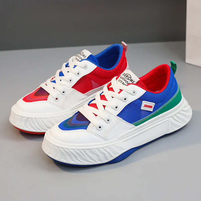 Damen Sportliche Sneaker mit atmungsaktiver Mesh-Oberfläche und farbenfrohem Design Heidi Mode - Image 8