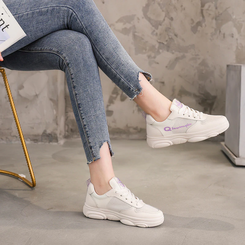 Damen Sportliche Sneaker mit atmungsaktiver Mesh-Oberfläche und gepolsterter Dämpfung Heidi Mode - Image 2