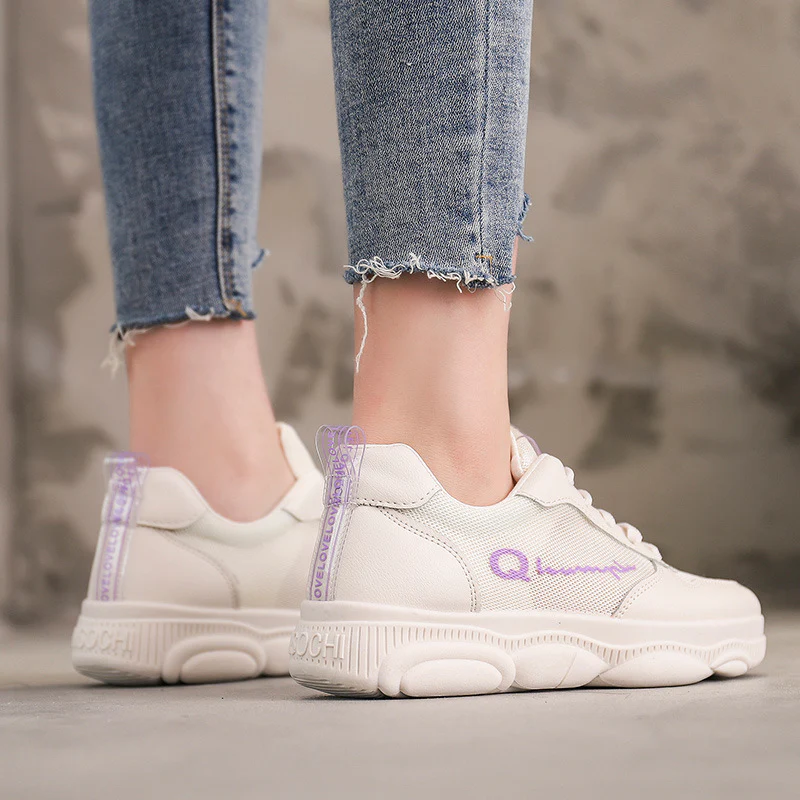 Damen Sportliche Sneaker mit atmungsaktiver Mesh-Oberfläche und gepolsterter Dämpfung Heidi Mode - Image 4