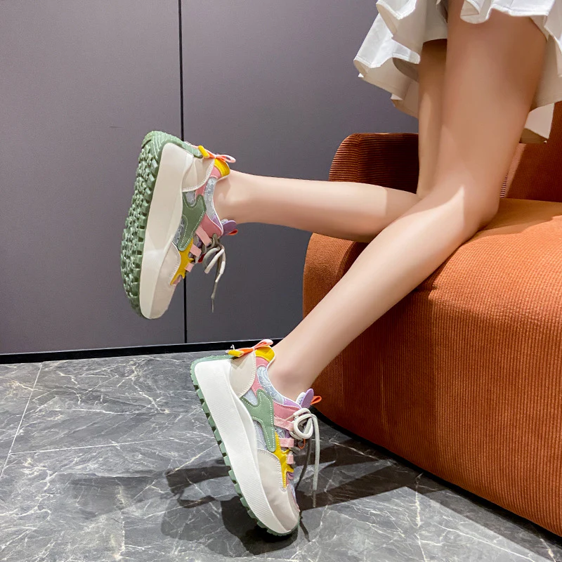 Damen Sportliche Sneaker mit atmungsaktiver Mesh-Oberfläche und innovativem Dämpfungssystem Heidi Mode - Image 4