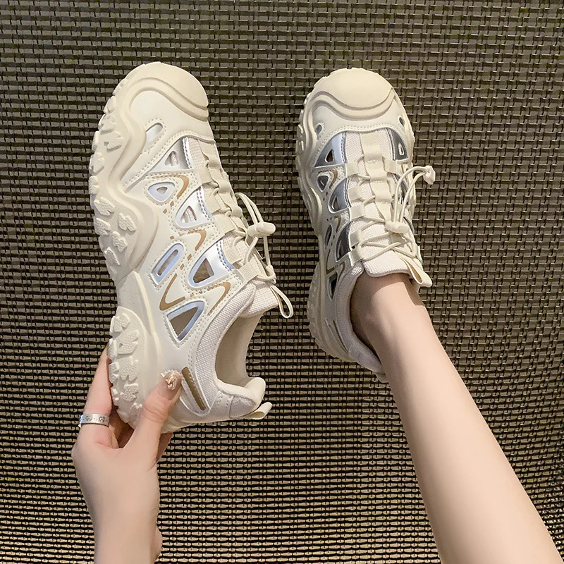 Damen Sportliche Sneaker mit atmungsaktiver Mesh-Oberfläche und rutschfester Sohle Heidi Mode - Image 3