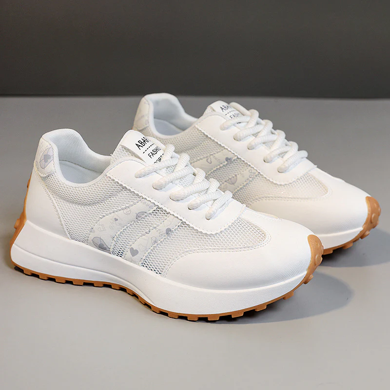 Damen sportliche Sneaker mit atmungsaktiver Mesh-Oberfläche und stoßdämpfendem Sohlenprofil Heidi Mode - Image 2