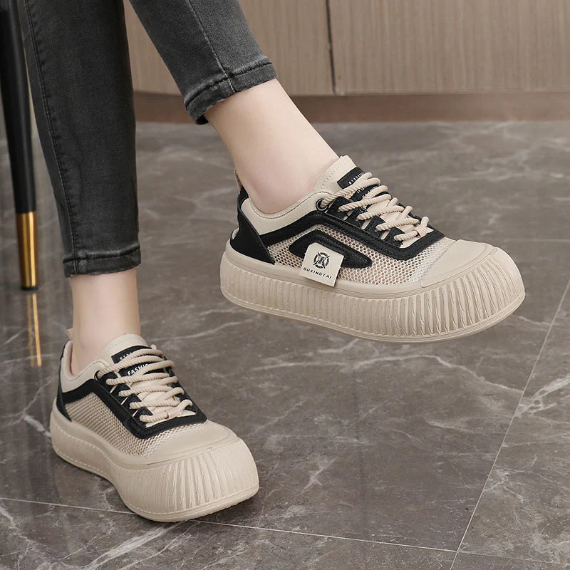 Damen Sportliche Sneaker mit atmungsaktiver Mesh-Oberfläche und verstärkter Sohle Heidi Mode - Image 3