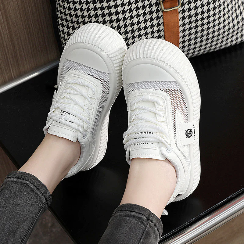 Damen Sportliche Sneaker mit atmungsaktiver Mesh-Oberfläche und verstärkter Sohle Heidi Mode - Image 4