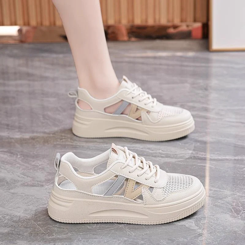 Damen Sportliche Sneaker mit atmungsaktiver Netzstruktur und dämpfender Sohle Heidi Mode - Image 3