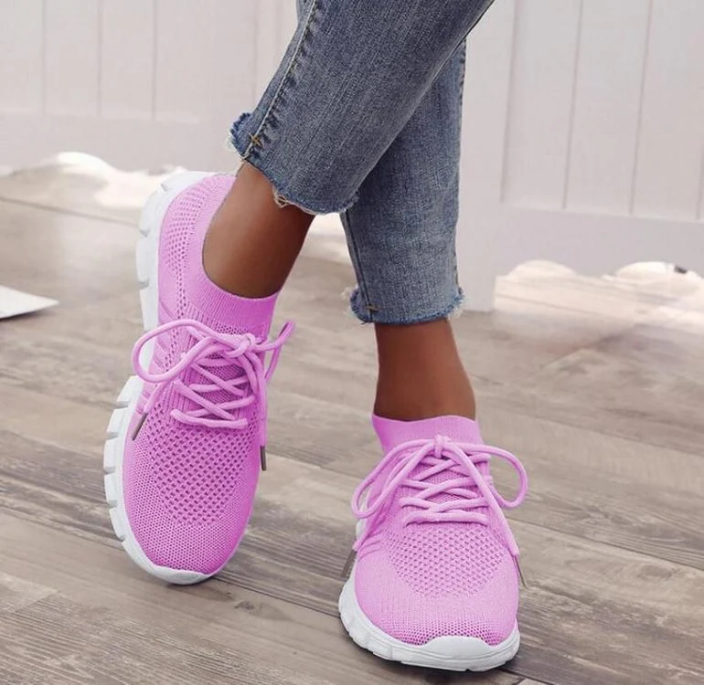 Damen Sportliche Sneaker mit atmungsaktiver Netzstruktur und rutschfester Sohle Heidi Mode - Image 17