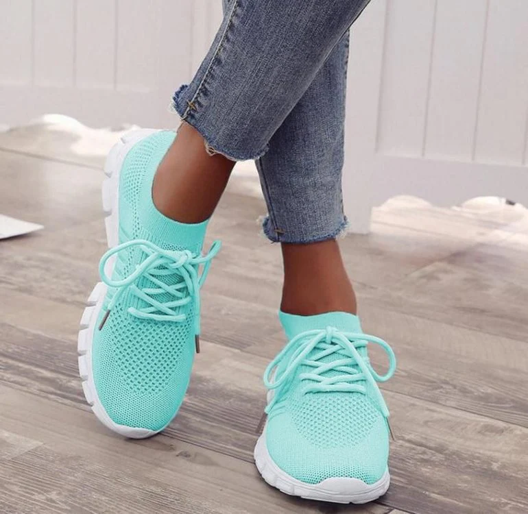 Damen Sportliche Sneaker mit atmungsaktiver Netzstruktur und rutschfester Sohle Heidi Mode - Image 9