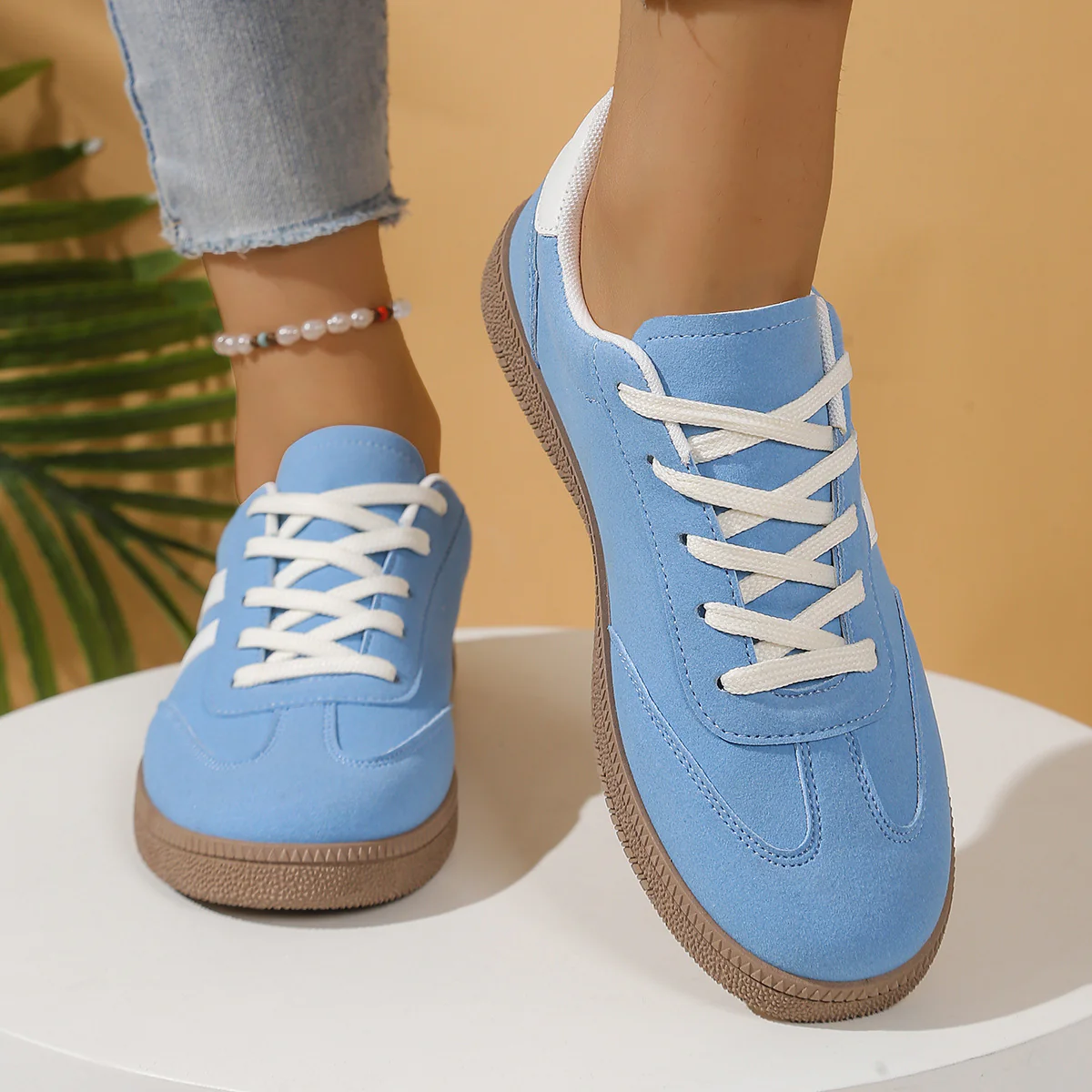 Damen Sportliche Sneaker mit atmungsaktiver Obermaterialkombination Heidi Mode - Image 3