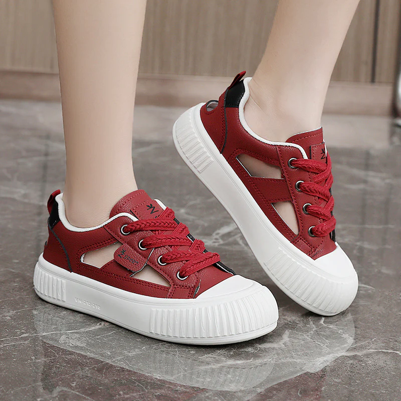 Damen Sportliche Sneaker mit atmungsaktiver Obermaterialstruktur und stoßdämpfender Sohle Heidi Mode - Image 3