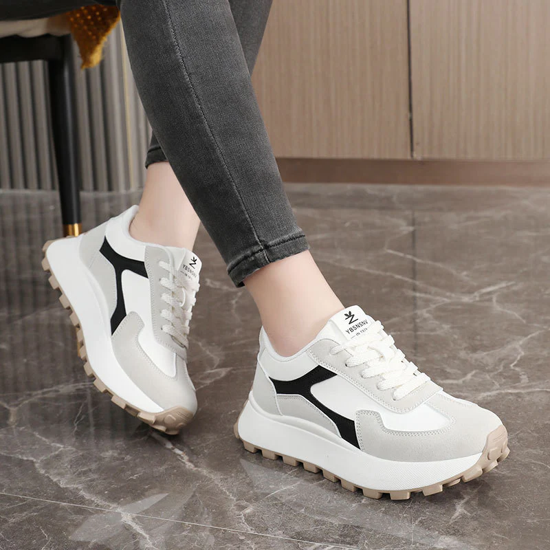 Damen Sportliche Sneaker mit dämpfendem Sohlenprofil und atmungsaktiver Oberflächenstruktur Heidi Mode - Image 3
