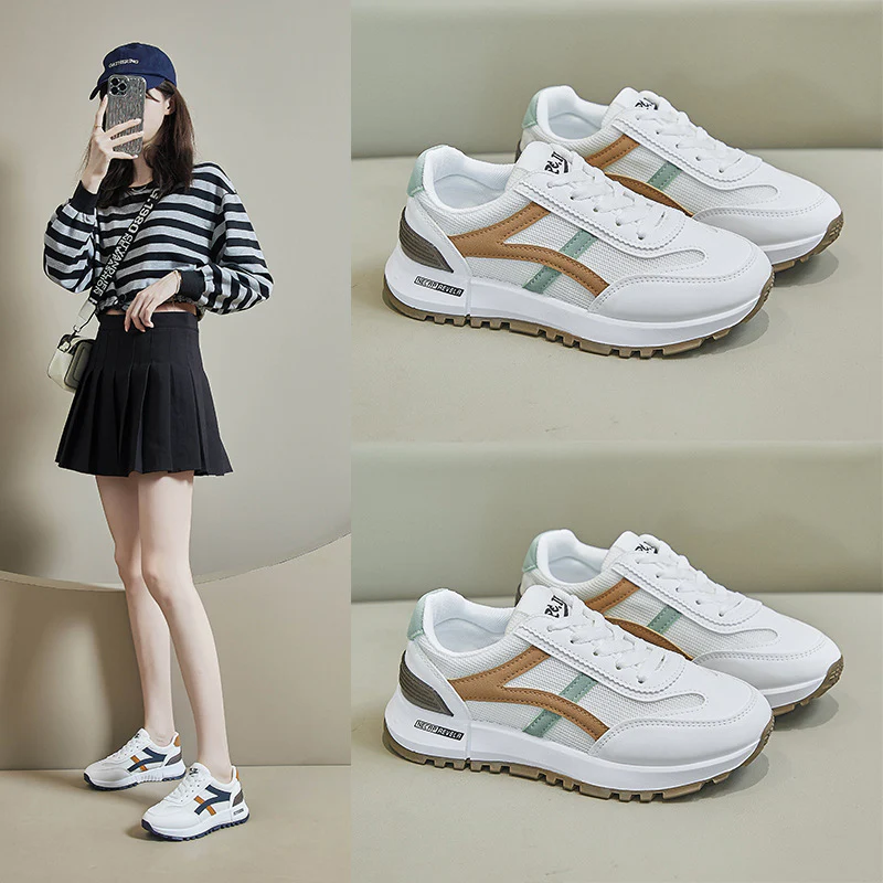 Damen Sportliche Sneaker mit dämpfendem Sohlenprofil und modernem Design Heidi Mode - Image 2