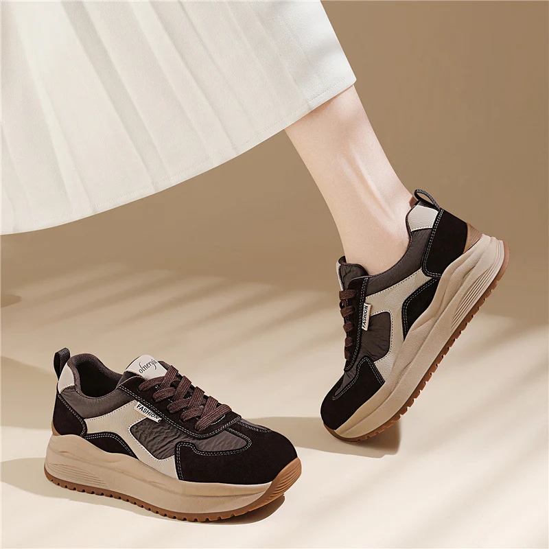 Damen Sportliche Sneaker mit dämpfender Laufsohle und atmungsaktiver Oberfläche Heidi Mode - Image 2