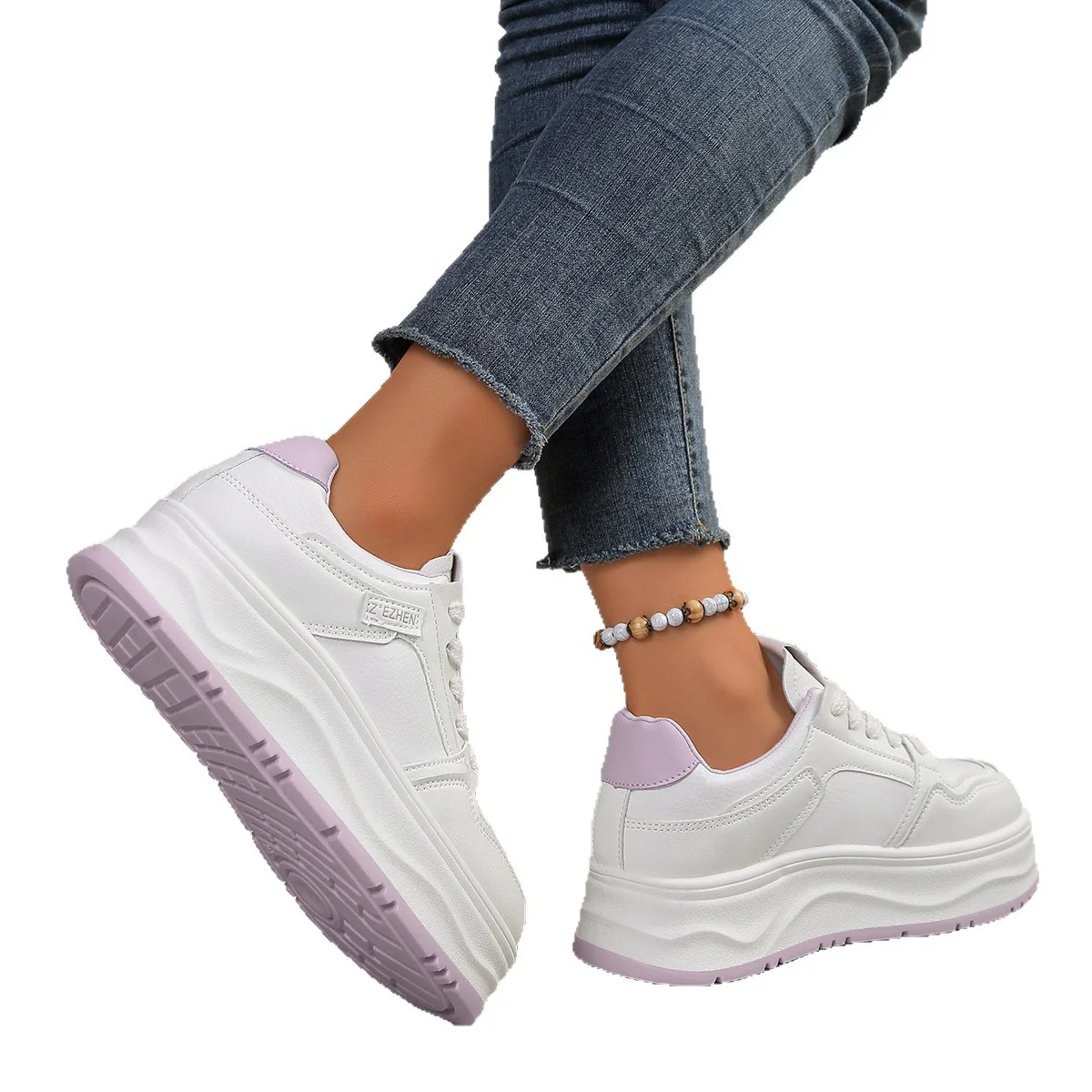 Damen Sportliche Sneaker mit dämpfender Laufsohle und modischem Design Heidi Mode - Image 5