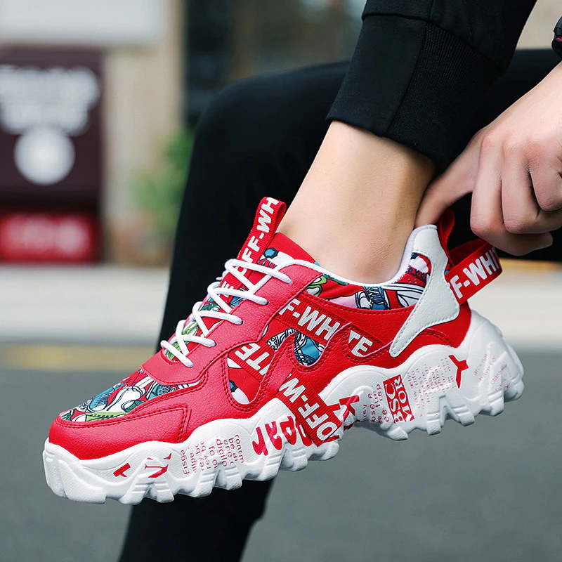 Damen Sportliche Sneaker mit einzigartigem Print-Design Heidi Mode - Image 4