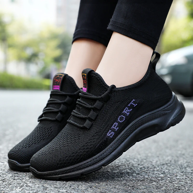 Damen Sportliche Sneaker mit elastischem Obermaterial und dämpfender Sohle Heidi Mode - Image 2
