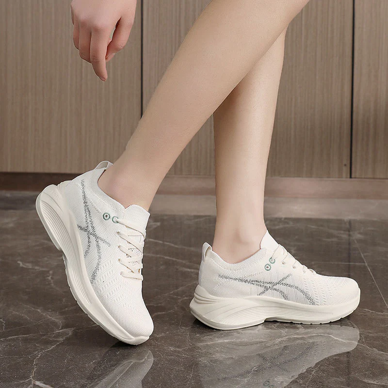 Damen sportliche Sneaker mit elastischem Schnürsystem und atmungsaktiver Oberflächenstruktur Heidi Mode - Image 3