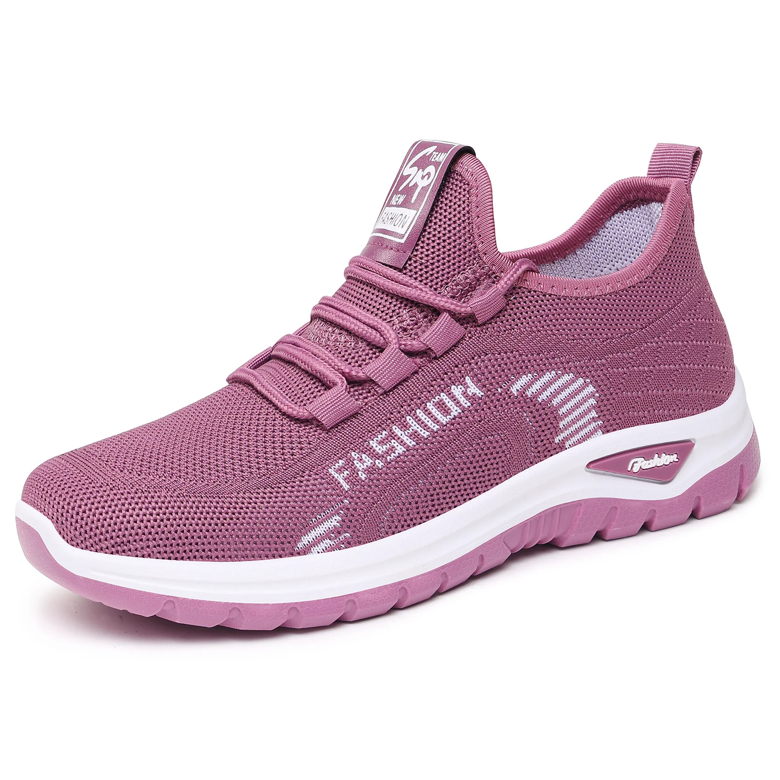 Damen Sportliche Sneaker mit elastischem Strickoberteil und dämpfender Sohle Heidi Mode - Image 5