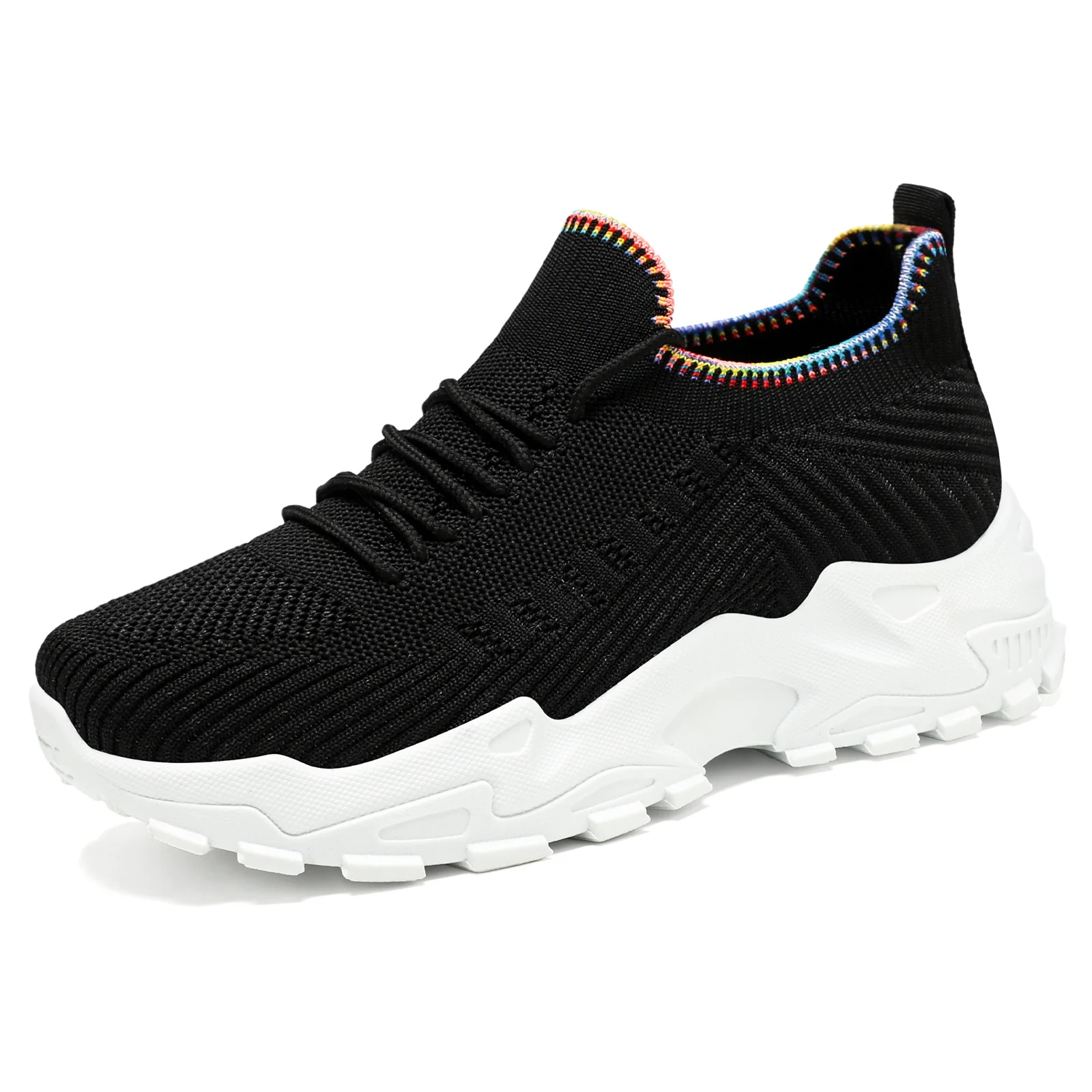 Damen Sportliche Sneaker mit elastischem Strickoberteil und dämpfender Sohle Heidi Mode - Image 9