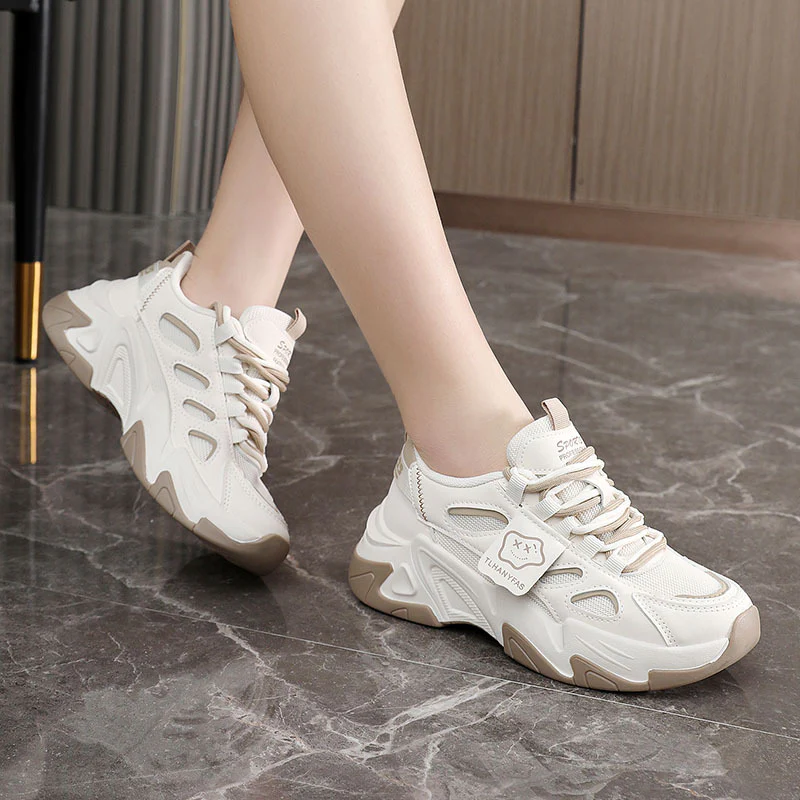 Damen Sportliche Sneaker mit ergonomischer Dämpfung und atmungsaktiver Obermaterialstruktur Heidi Mode - Image 4