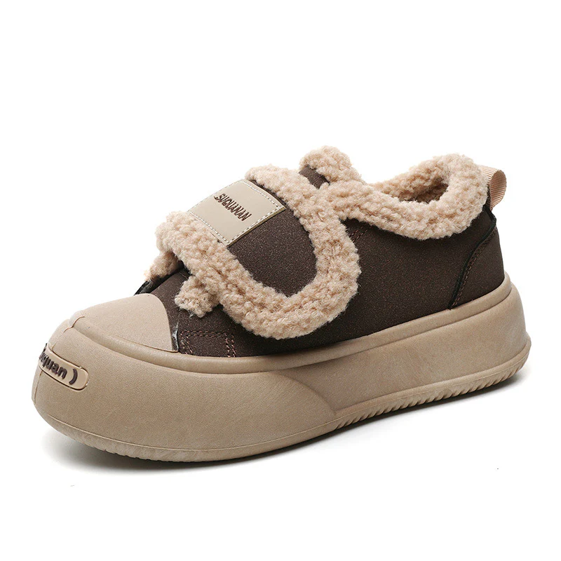 Damen Sportliche Sneaker mit flauschigem Innenfutter und rutschfester Sohle Heidi Mode - Image 5